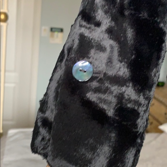 H&M Crushed velvet jacket with ribbon closure - Picture 4 of 7